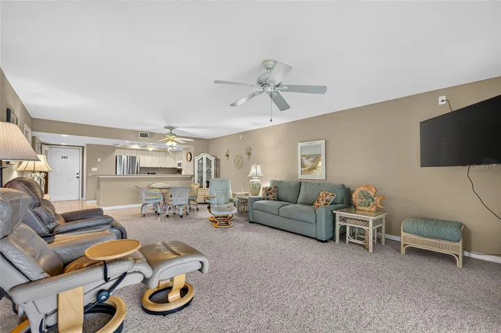 Living room, looking toward front door
