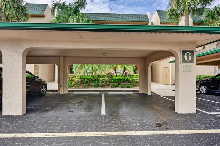 Covered assigned parking spot