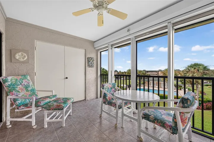 Screened in Lanai with Hurricane Shutters