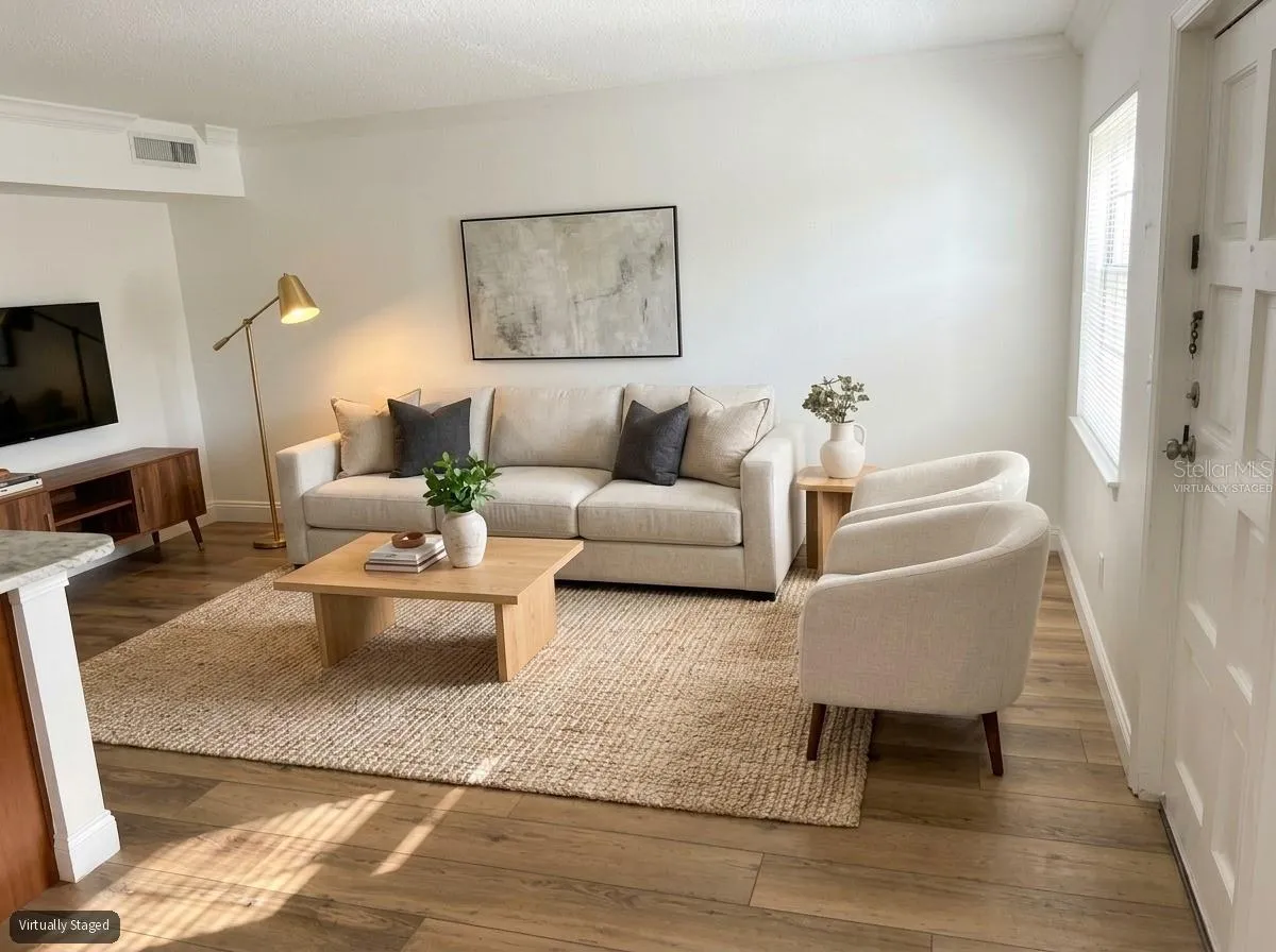 Virtually Staged Living Room