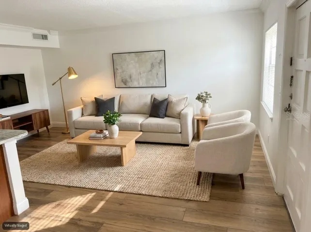 Virtually Staged Living Room