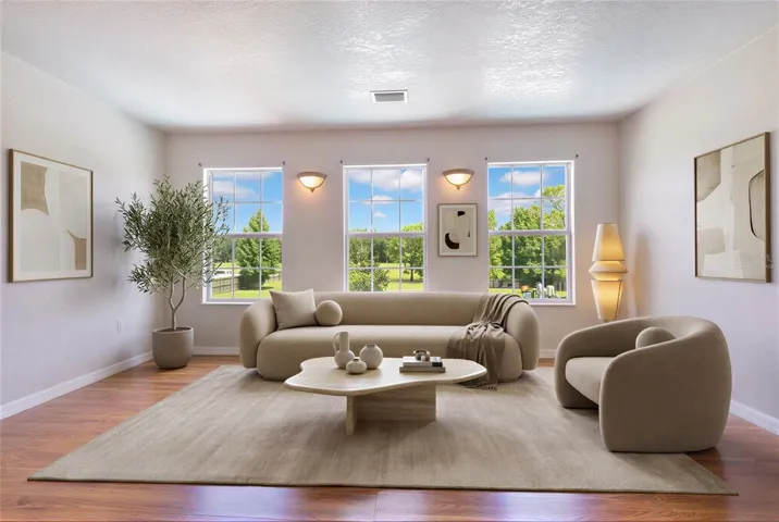 Virtually Staged Upstairs Living Area