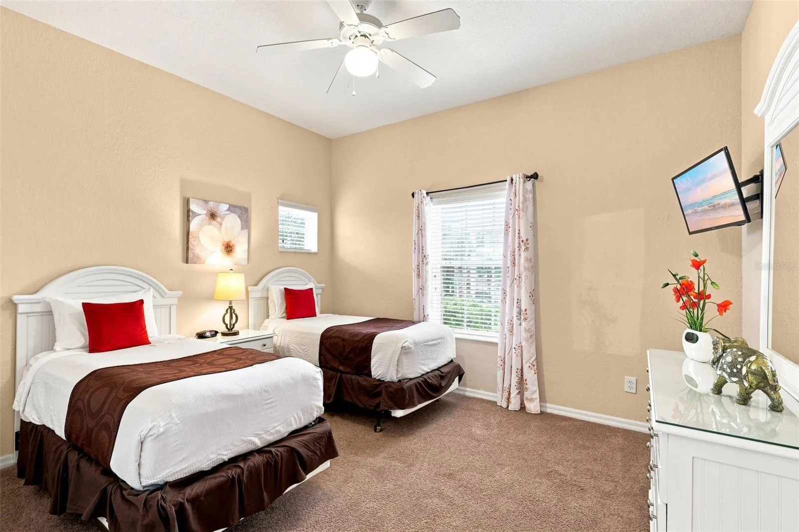 two beds in second bedroom
