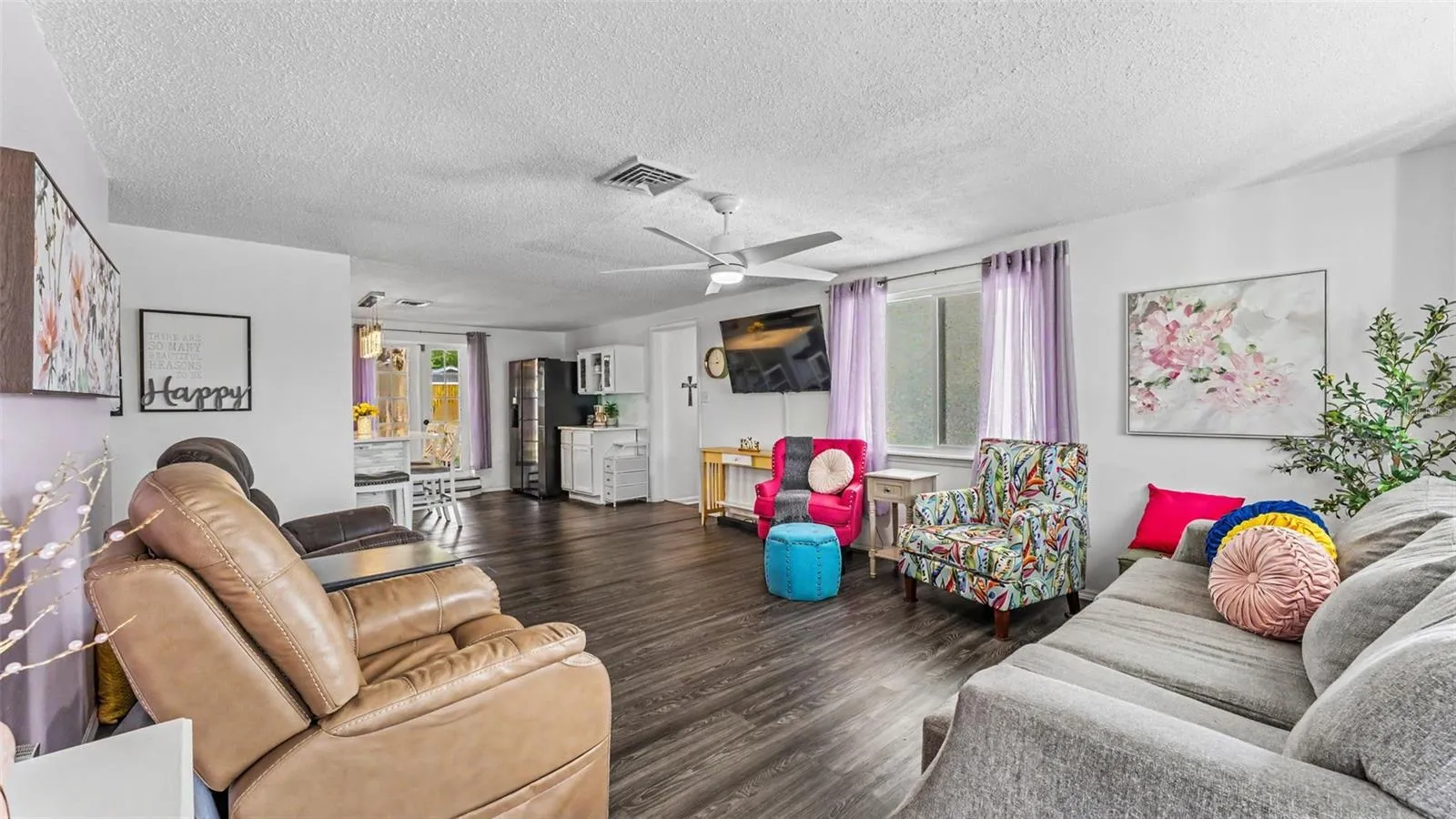 Living room from front door