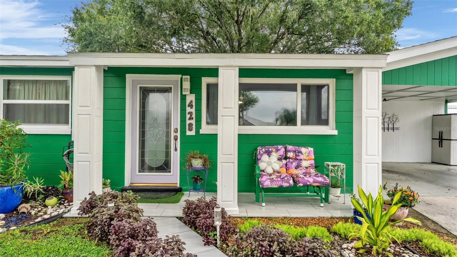 Front porch and walkway