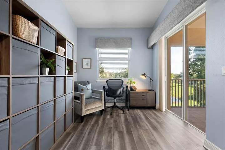 Have a desk or reading area with a view and access to Lanai