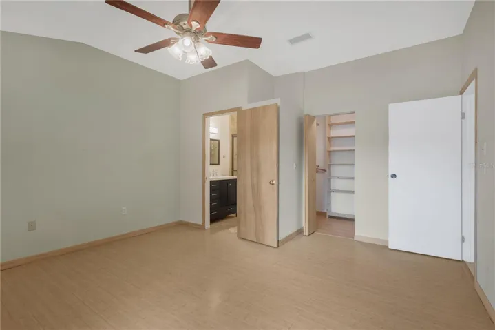 Primary Bedroom has Walk-in closet with Built-ins and an En-Suite Bathroom