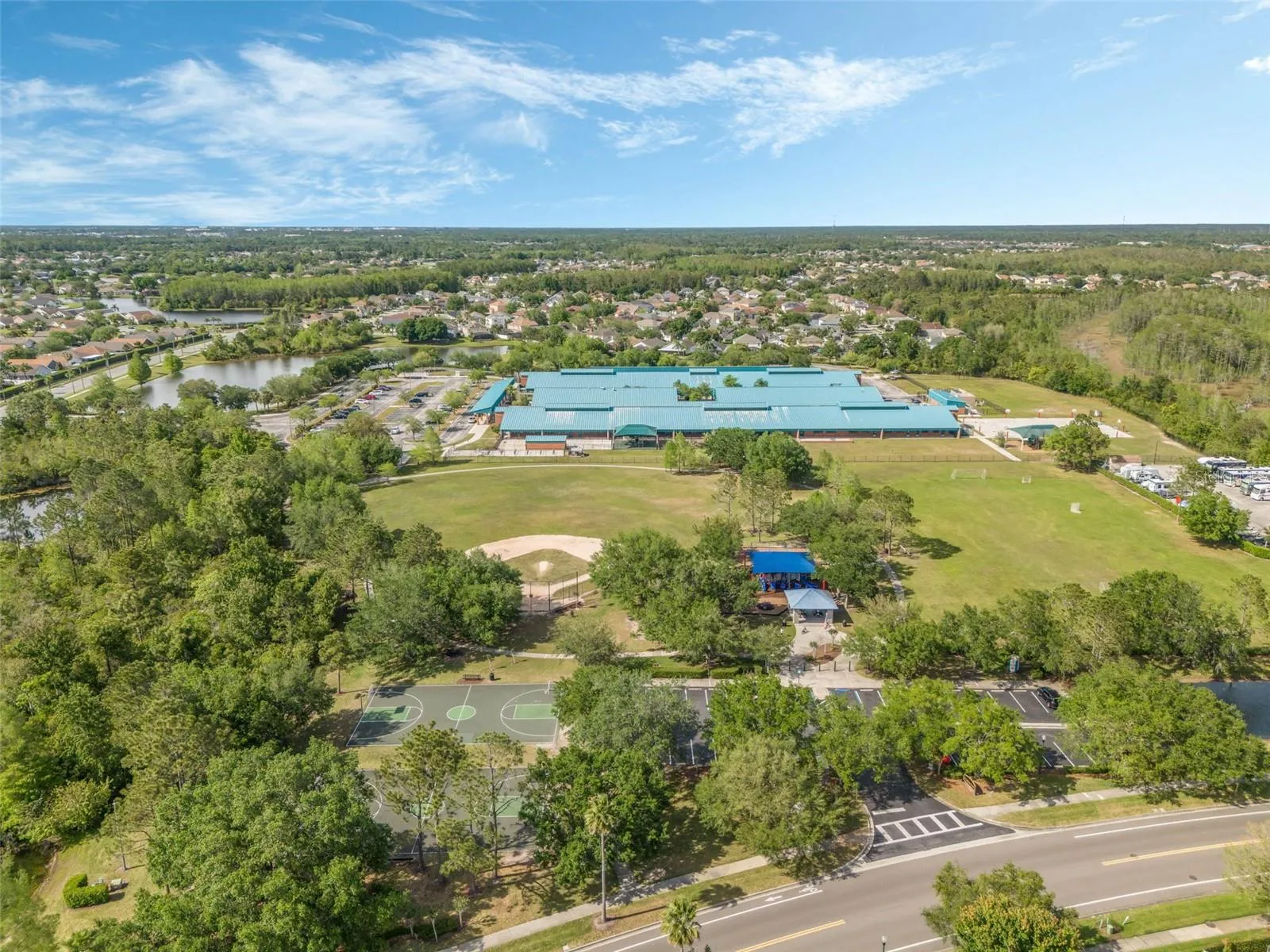 Community Park (Freedom Park) with Baseball Field and Soccer Field