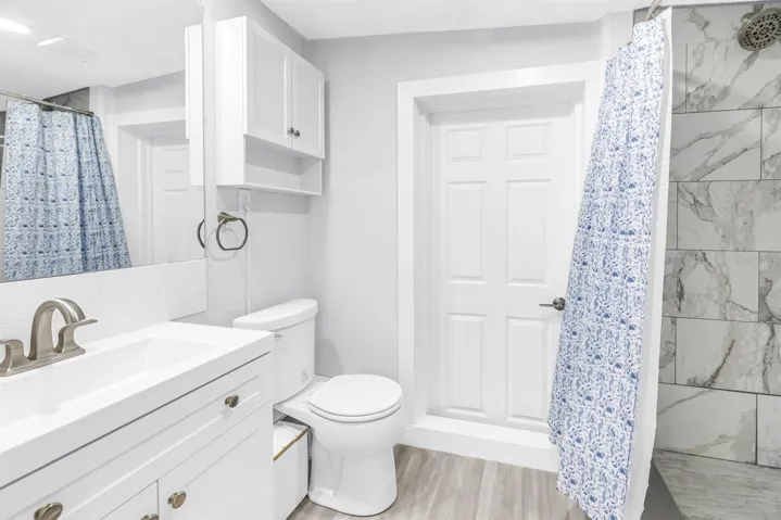 Primary bathroom with massive shower