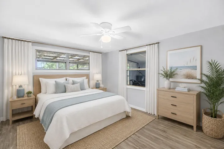 Third bedroom, virtually staged