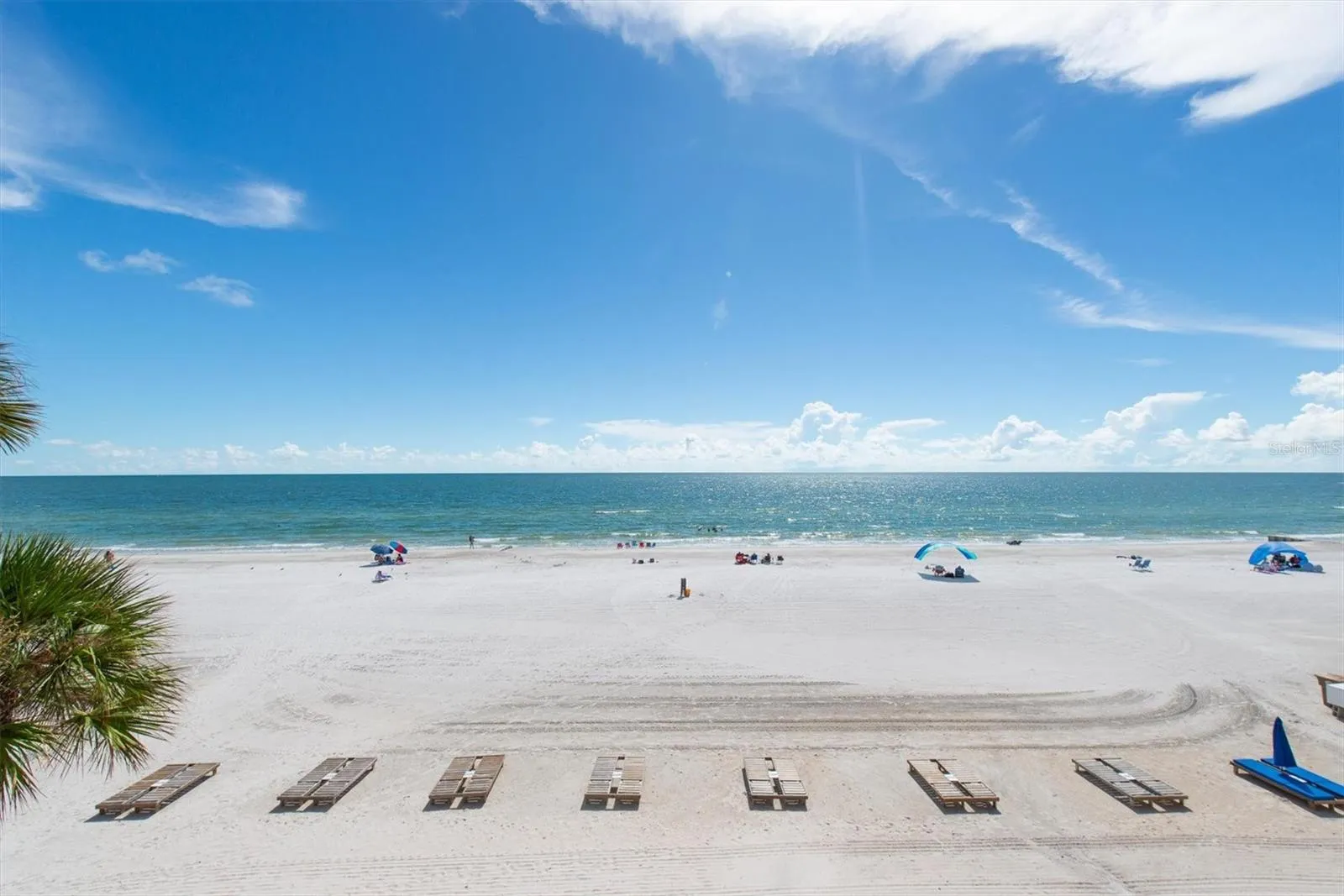 Beach with seating