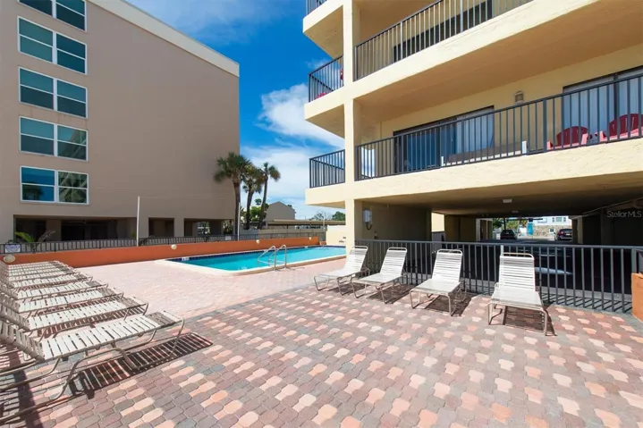 Plenty of seating around the pool