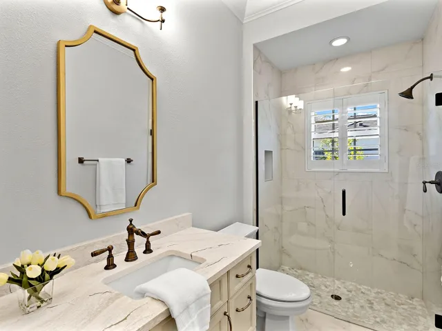 Renovated 2026 adjacent guest bath