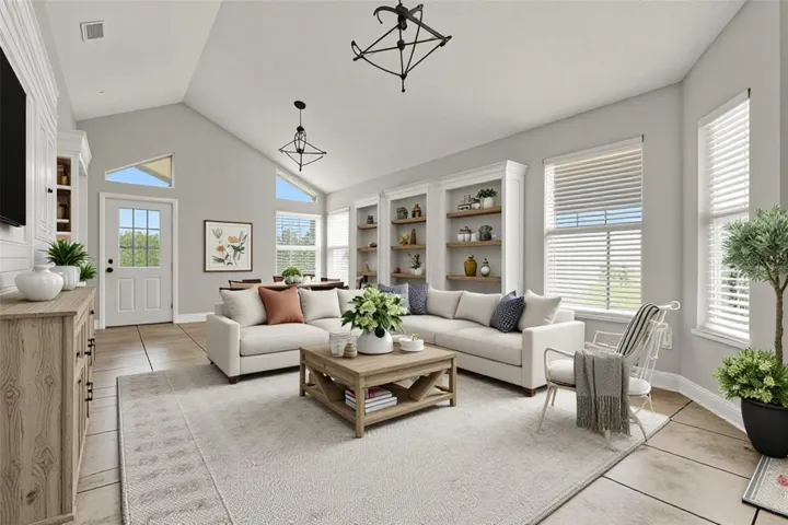 Virtually Staged Family Room