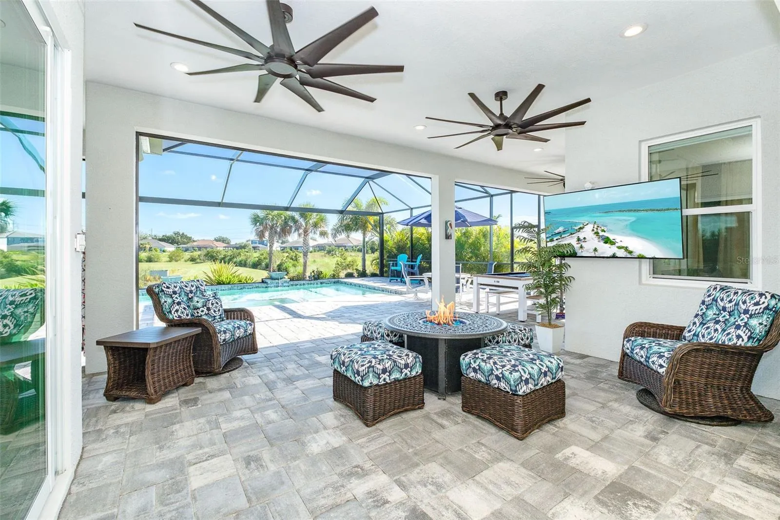 Seating and Firepit Area