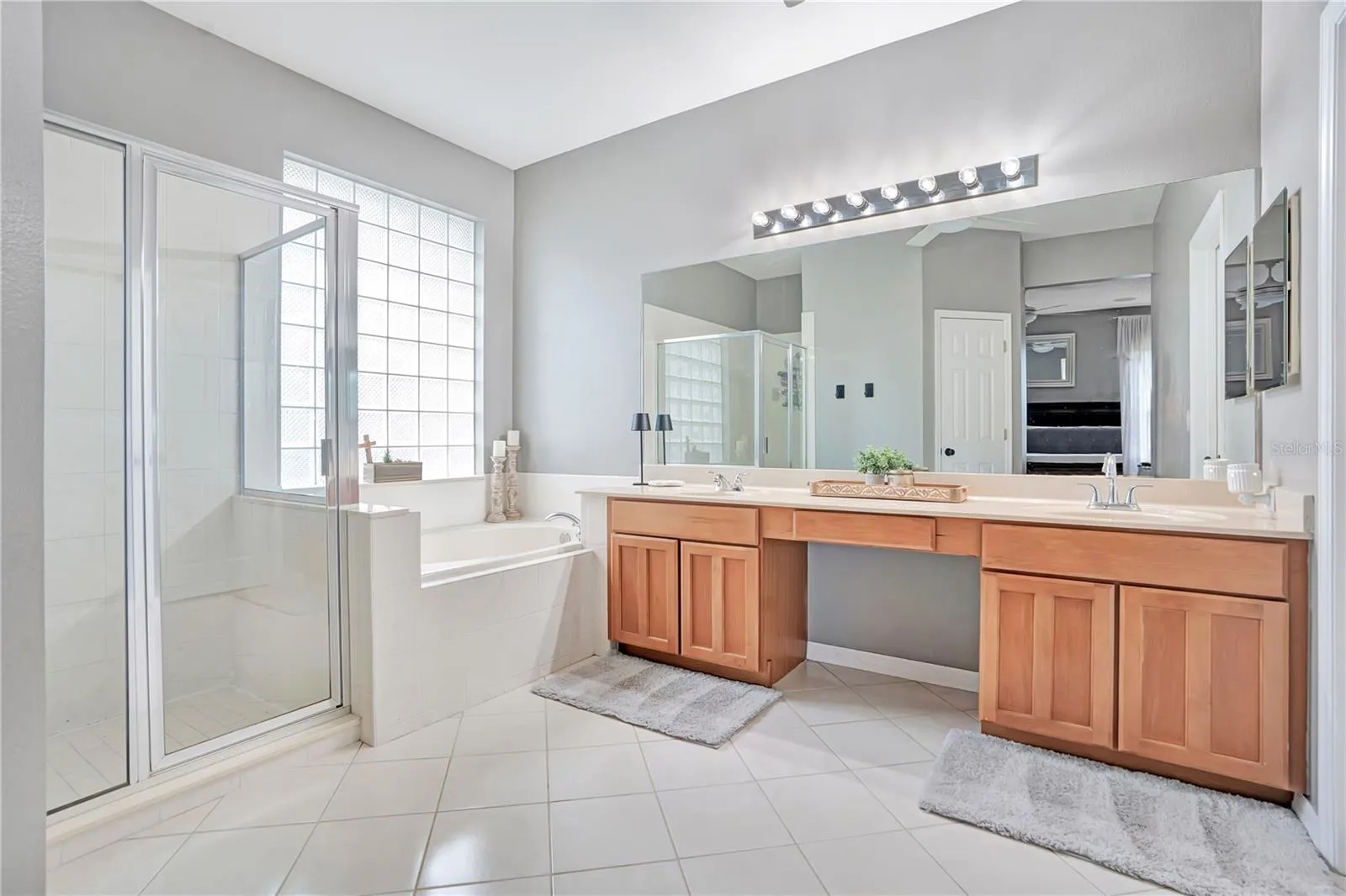 Primary Bathroom with Garden Tub and Separate Shower