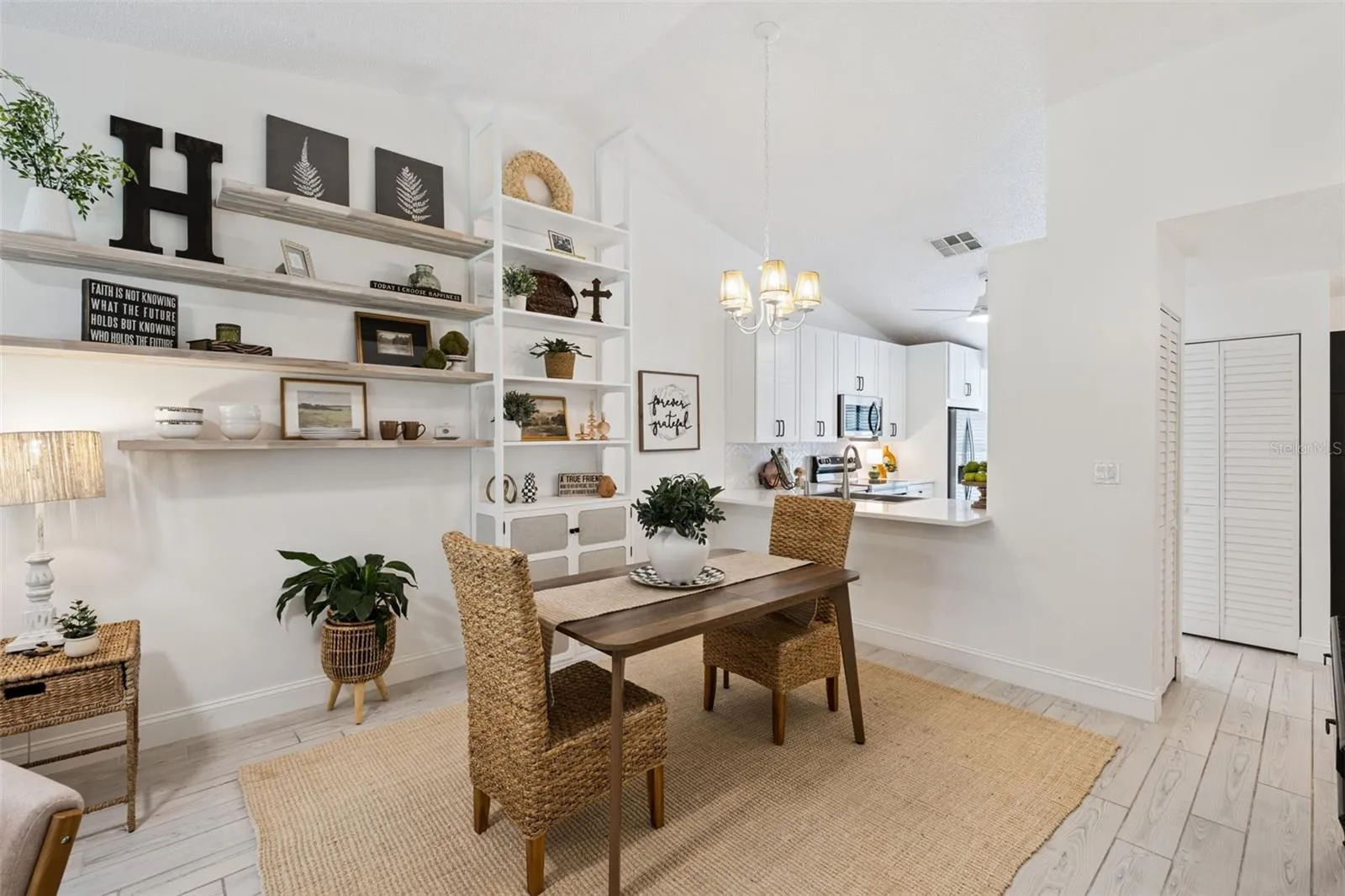 Dining Room with Storage and Shelves