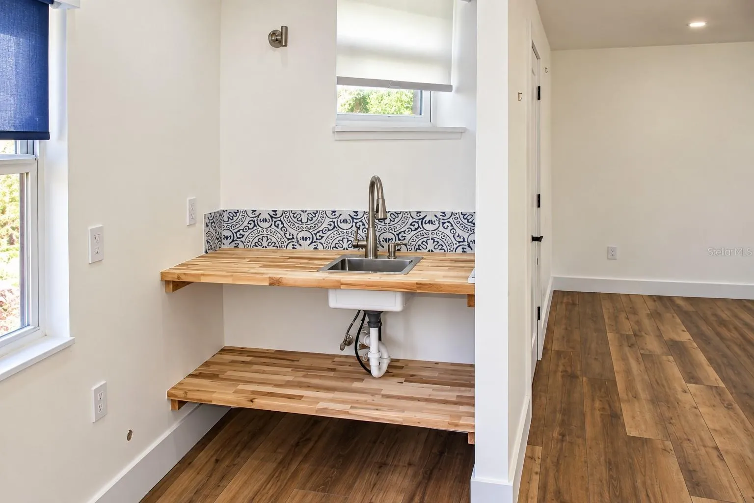 Casita- Modern Utility Nook with Patterned Tile Backs