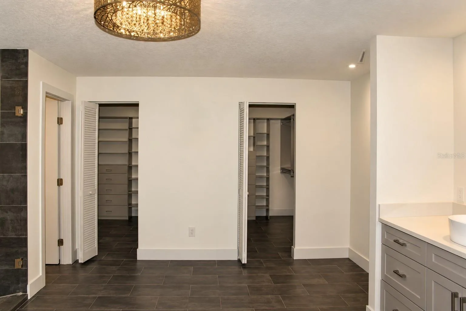 View of walk-in closets entrance