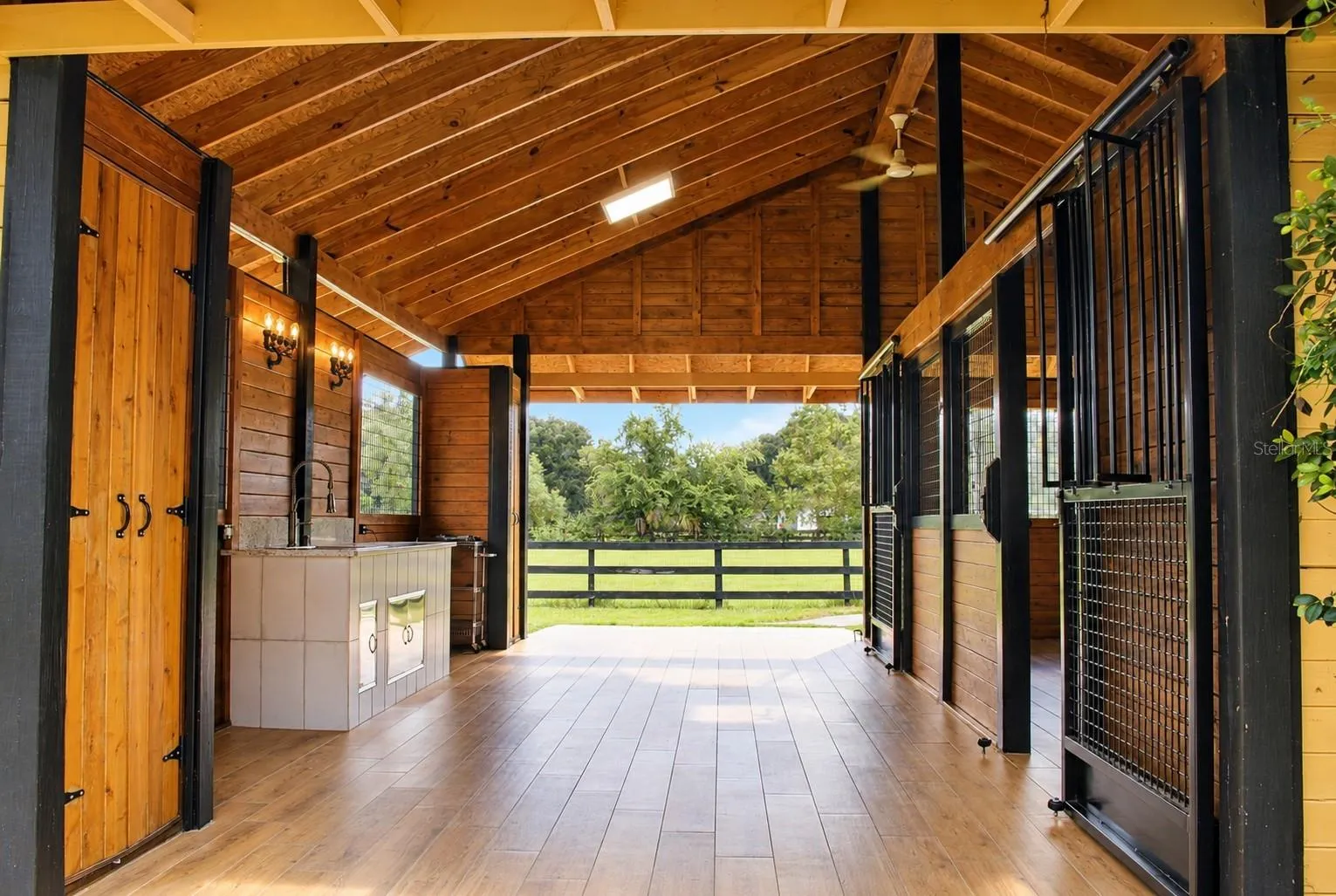 Modern Rustic Barn Aisle