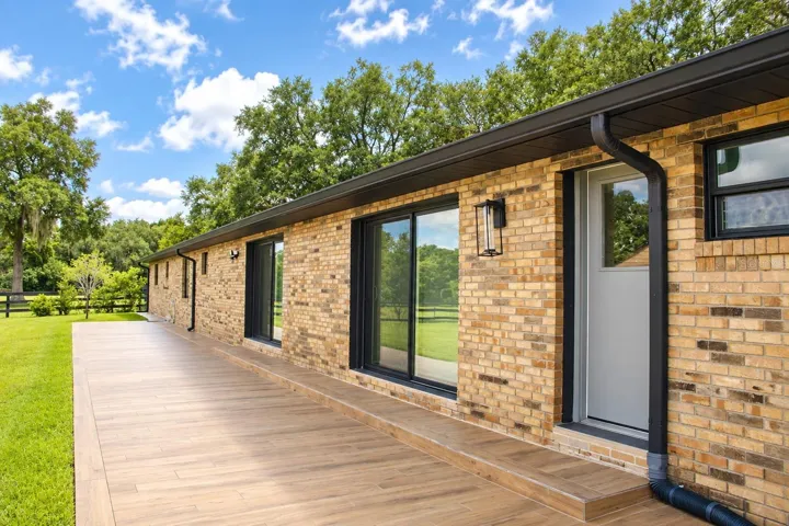 Back of the house - tiled terrace`