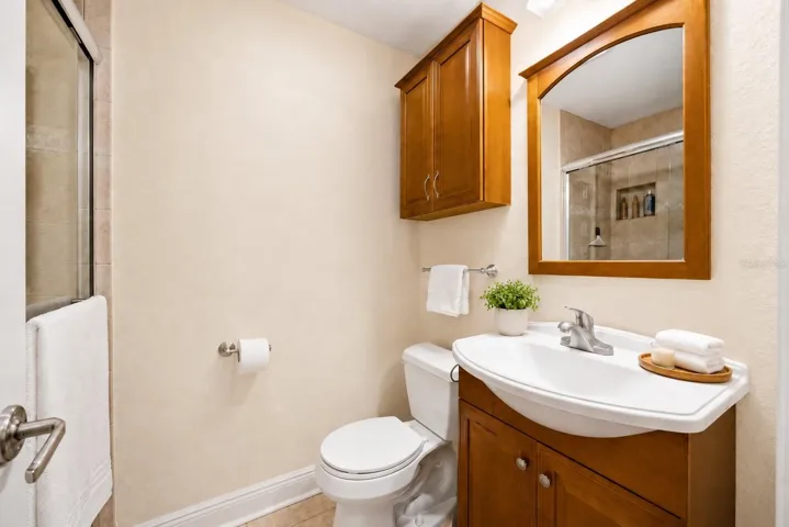Bathroom with walk-in shower