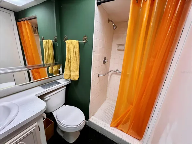 Walk-In Shower and large vanity