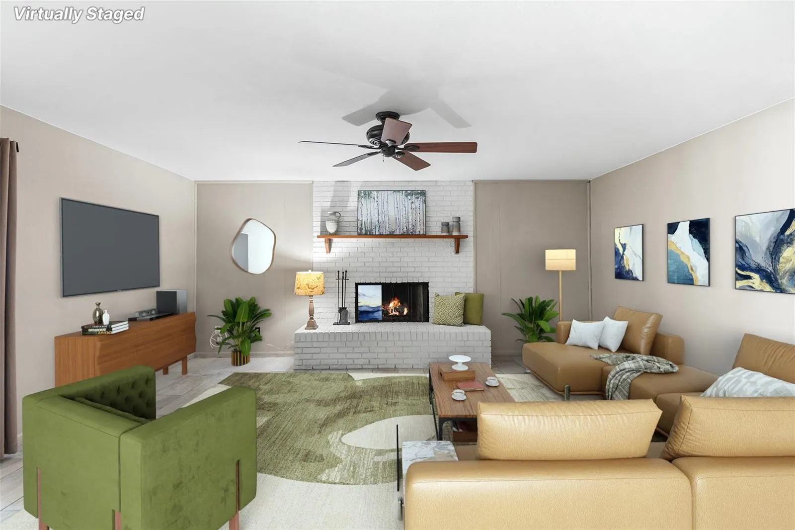Staged Family Room