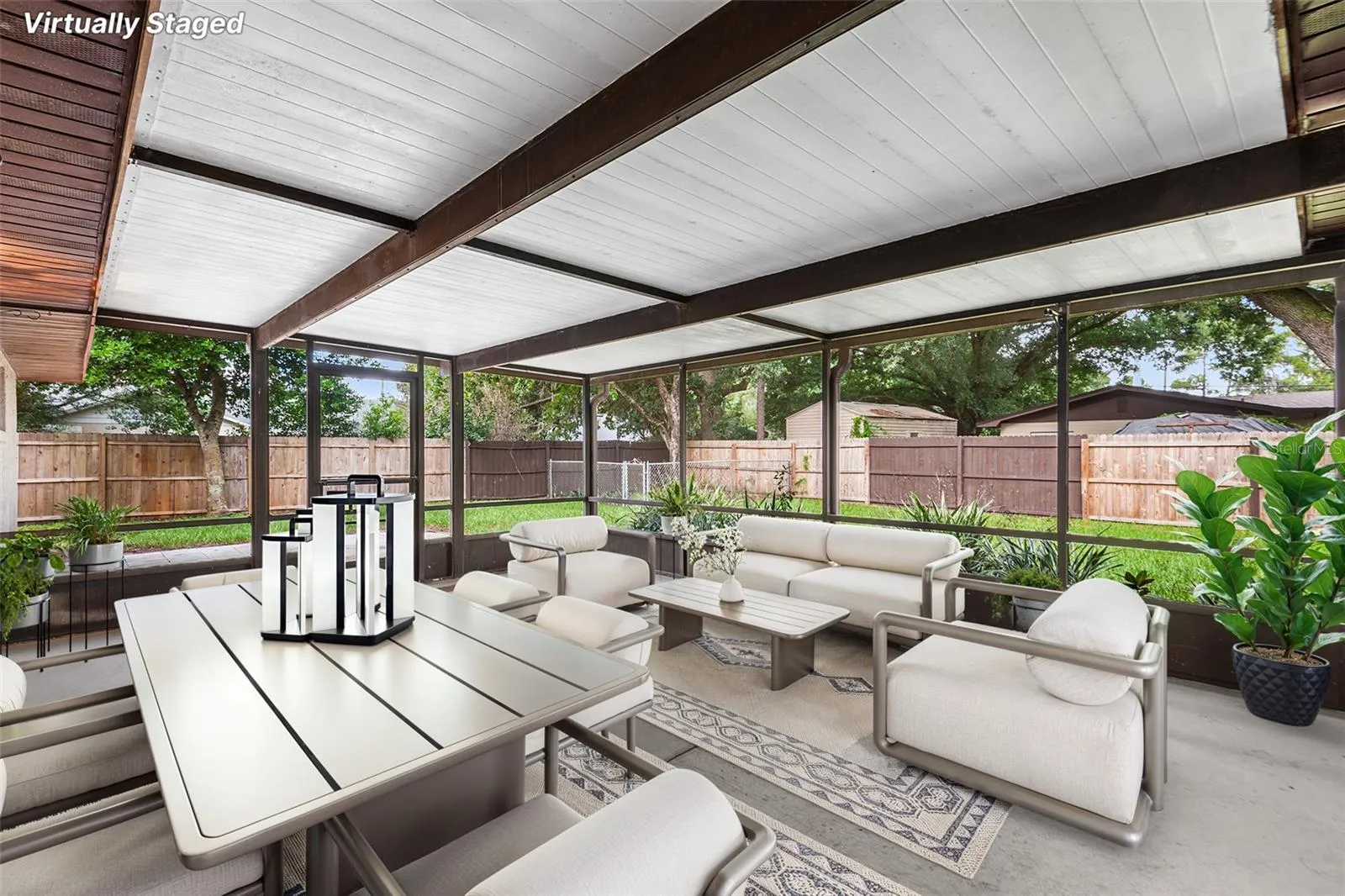 Staged Covered &amp; screened Lanai