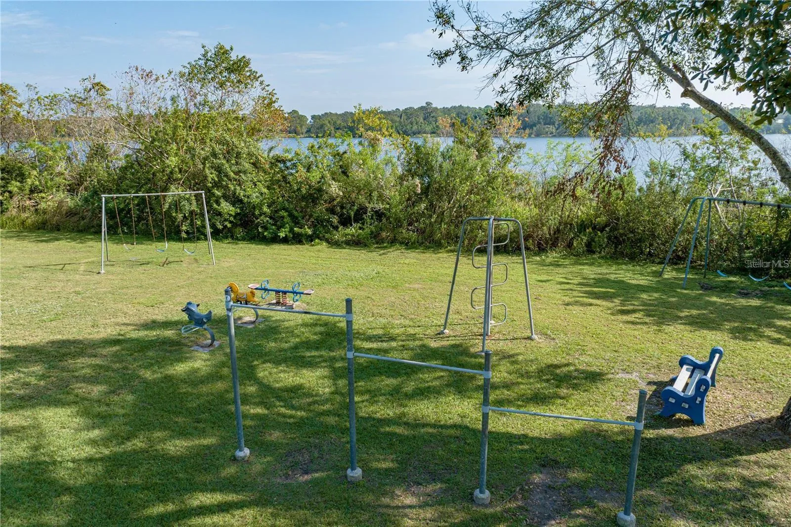 Playground equipment at park