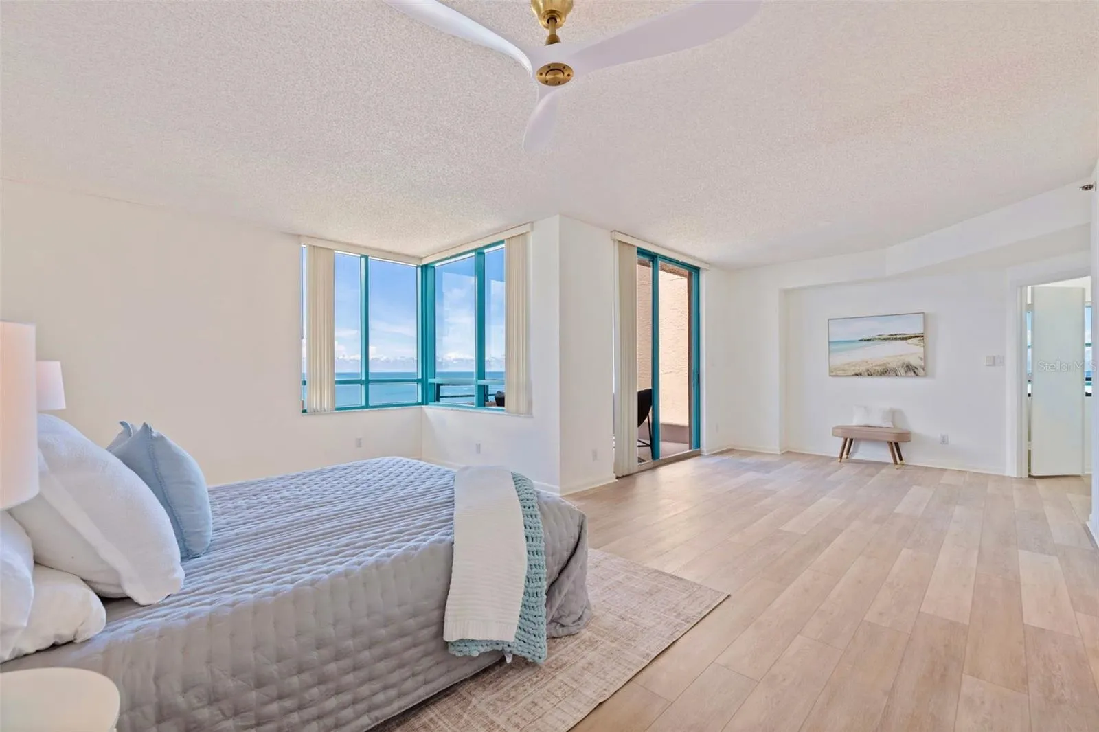 Oversized Primary Bedroom with open water views