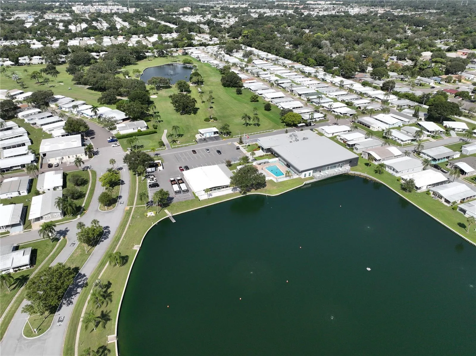 Drone view of community