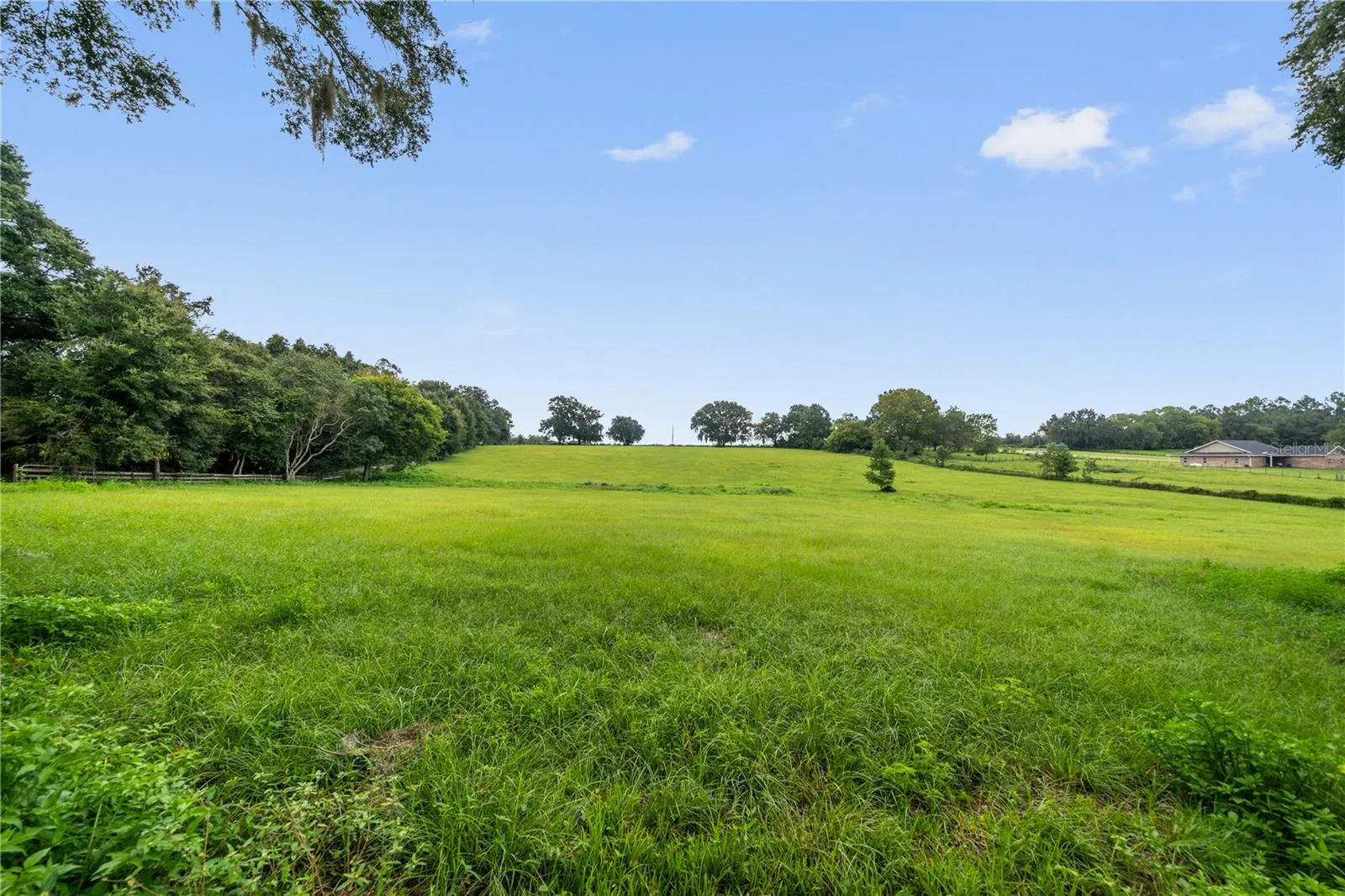 Expansive open pasture with beautiful countryside views
