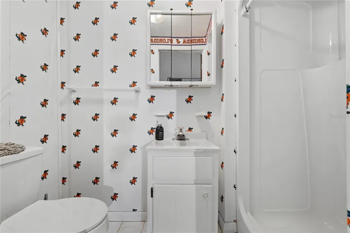 Downstairs Bathroom in Bonus Room.