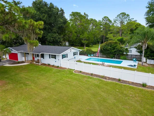 Arial view of home