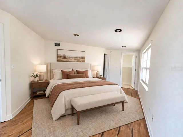 Virtually Staged Primary Bedroom