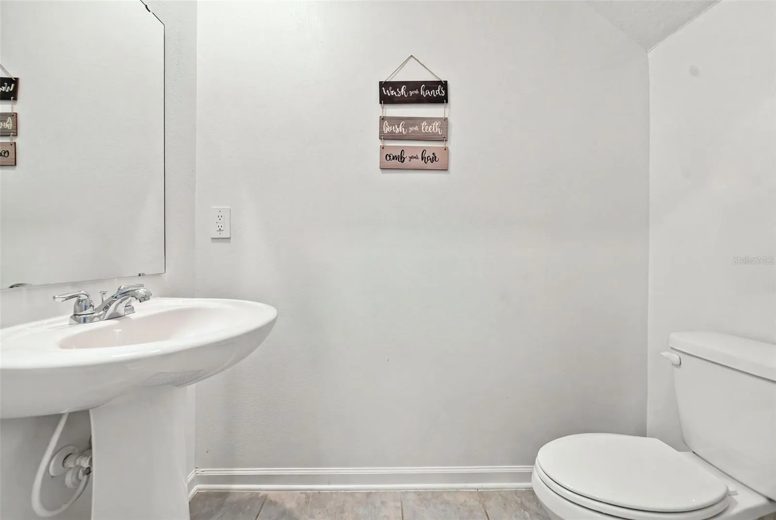 Half bathroom in first level