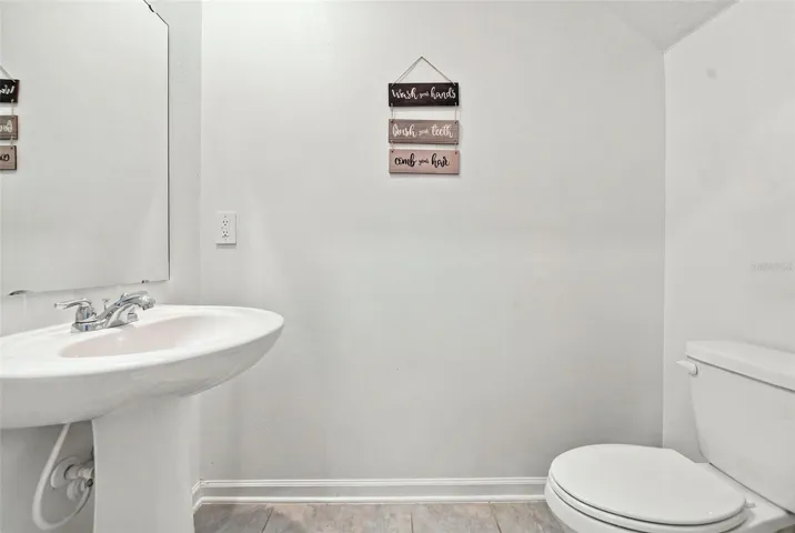 Half bathroom in first level