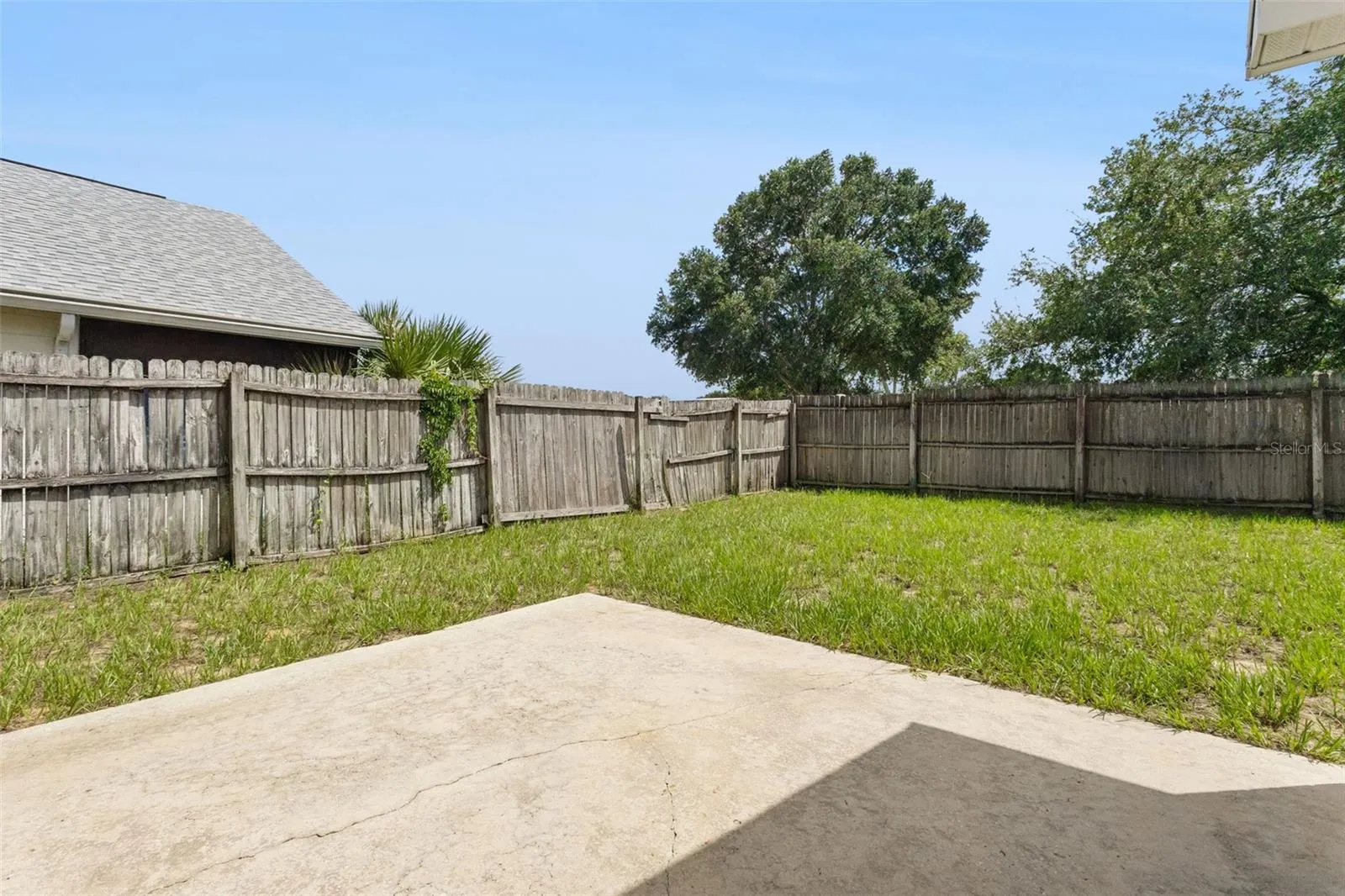back yard patio