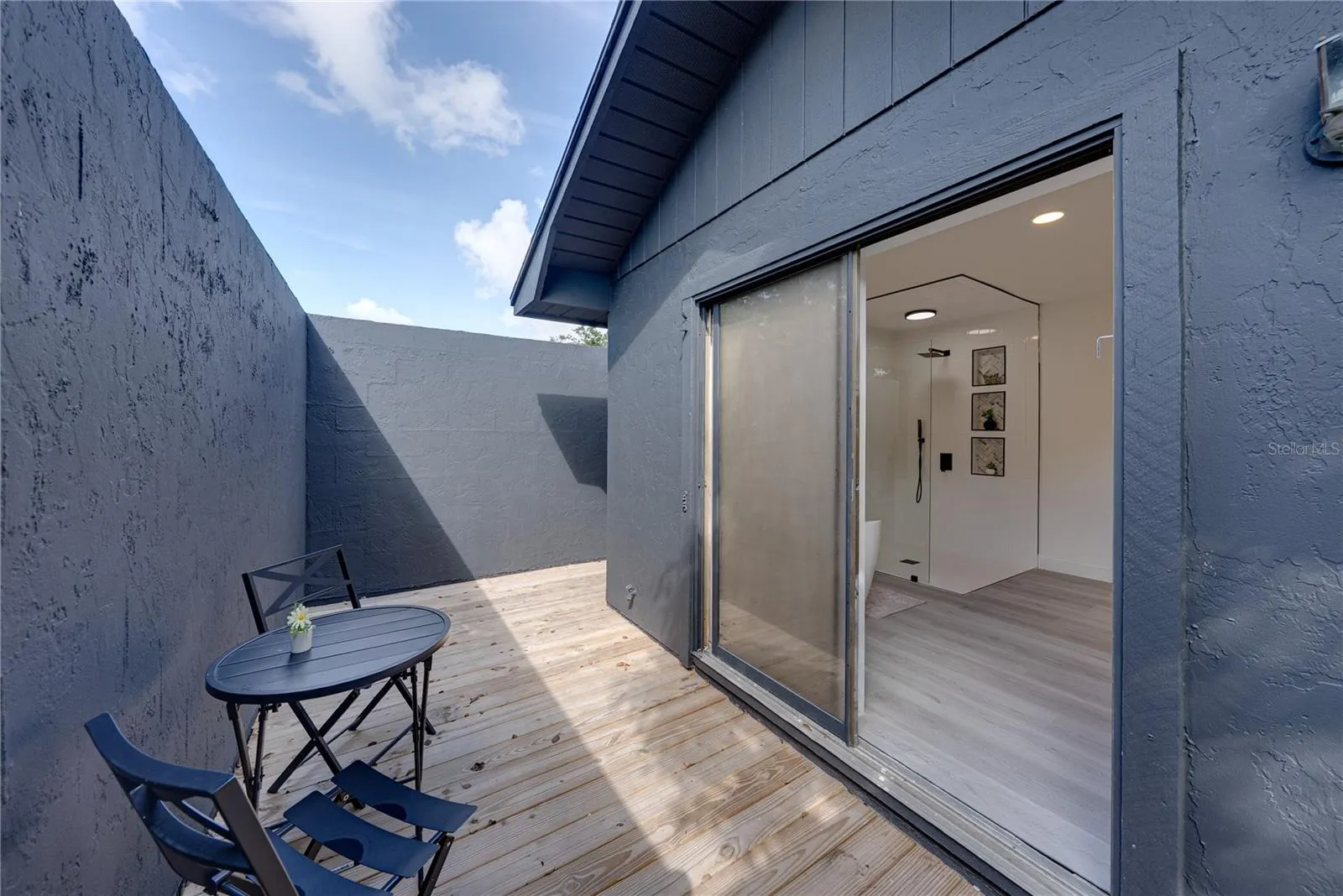 Patio off of primary suite