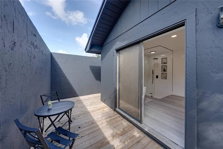 Patio off of primary suite