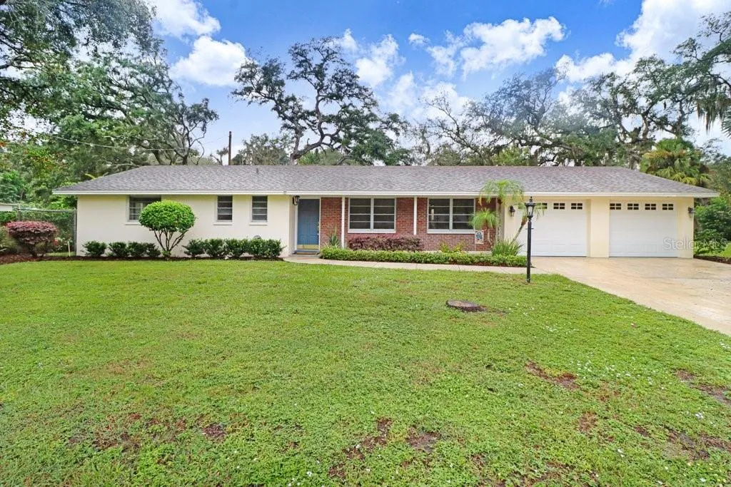 Front exterior of home with attached two-car garage