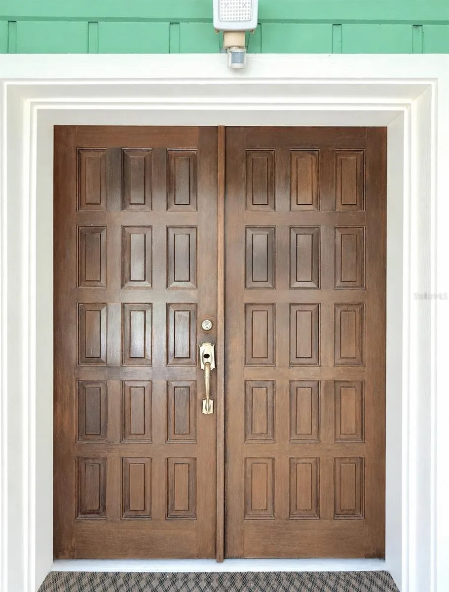 Solid wood front french doors