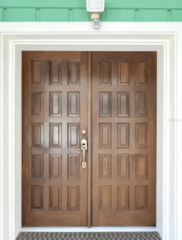 Solid wood front french doors