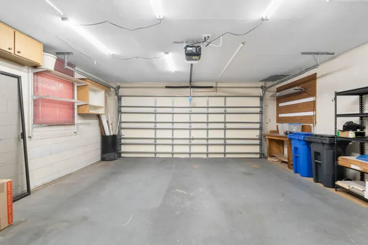 1.5 car garage with new door and opener