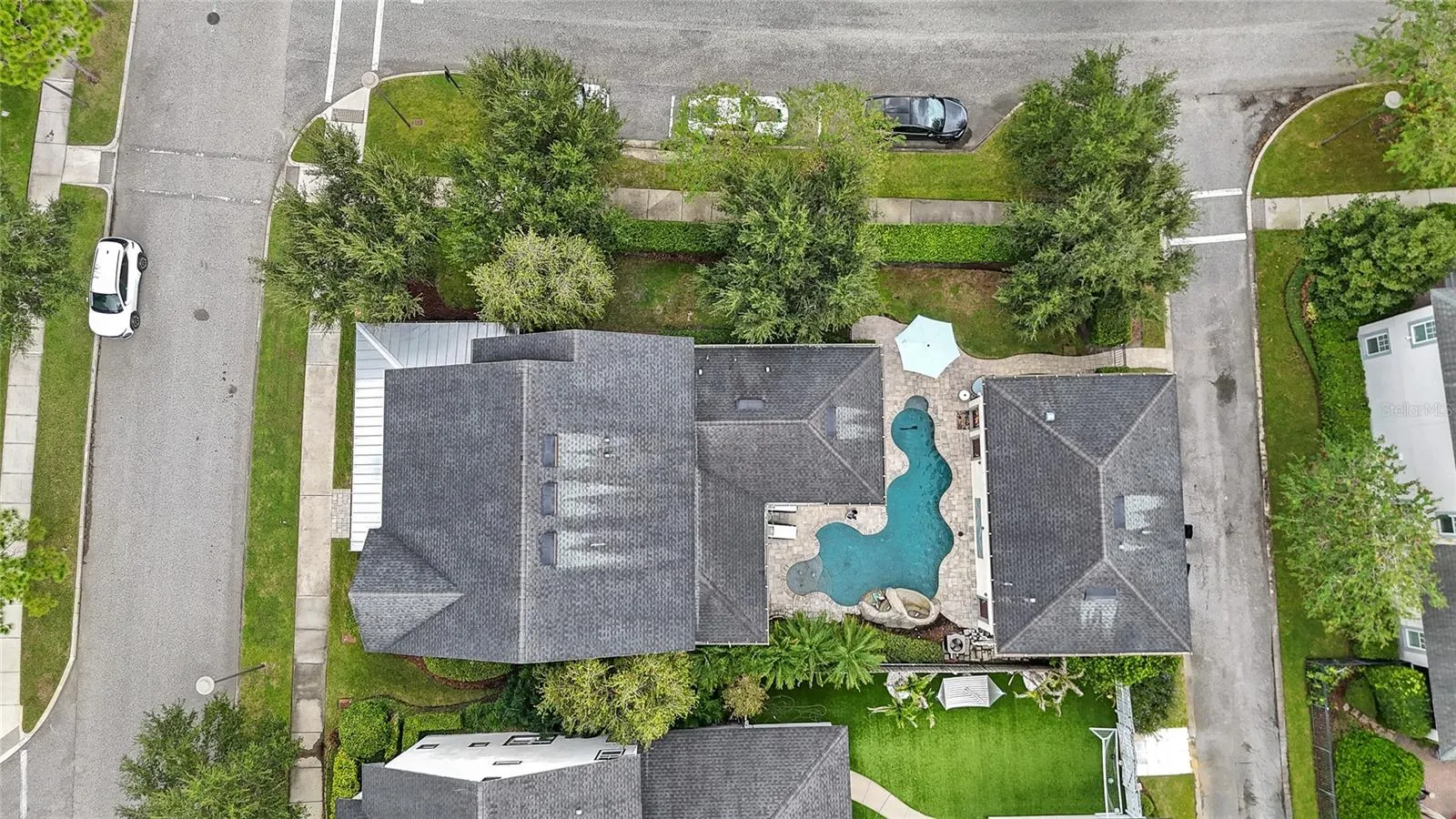 Aerial, Corner Lot