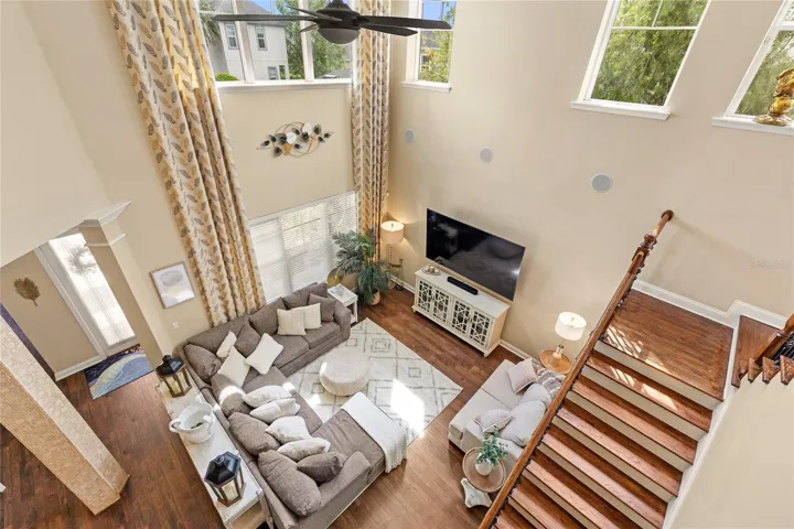 Living Room from Second Floor Balcony