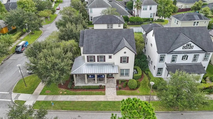 Aerial, Front Exterior