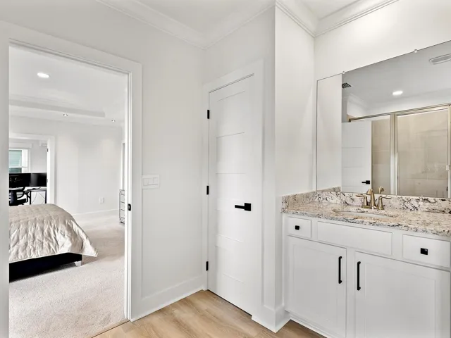 Primary bathroom on second floor