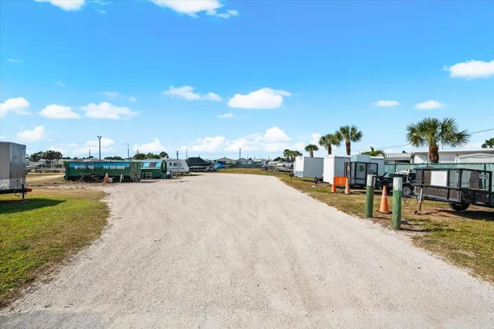 On site storage area for your boat and boat trailer.